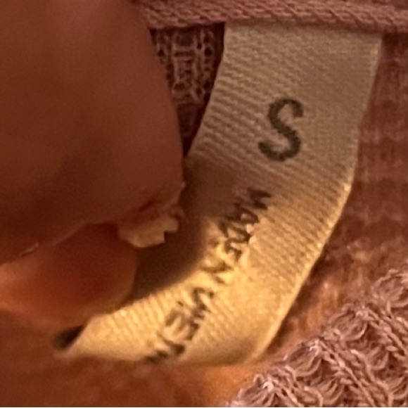 NWOT LOGO Lori Goldstein Waffle/Lace Top W/ Pockets!! - Picture 9 of 10